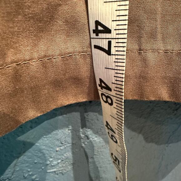 Vintage Mocha Trench Coat Ladies 12 Reg Washable Timeless Layering Pockets - Picture 5 of 10